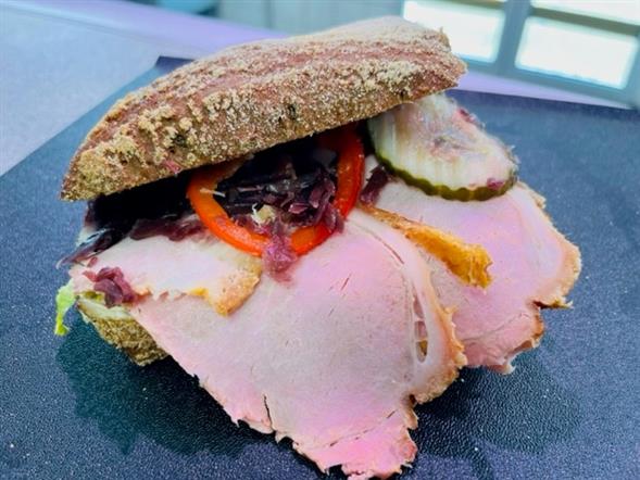 Flæskesteg sandwich